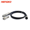 Temperature and humidity sensor probe with protective cover housing used for greenhouse soil moisture meter